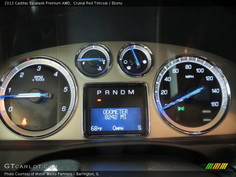 Crystal Red Tintcoat / Ebony 2013 Cadillac Escalade Premium AWD