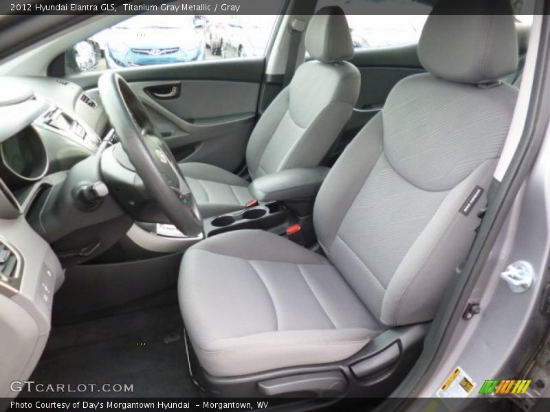 Titanium Gray Metallic / Gray 2012 Hyundai Elantra GLS