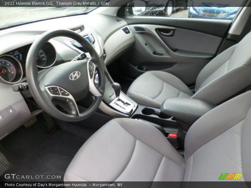 Titanium Gray Metallic / Gray 2012 Hyundai Elantra GLS