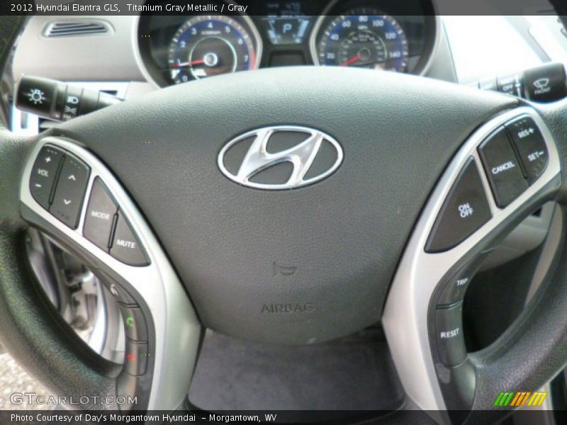 Titanium Gray Metallic / Gray 2012 Hyundai Elantra GLS