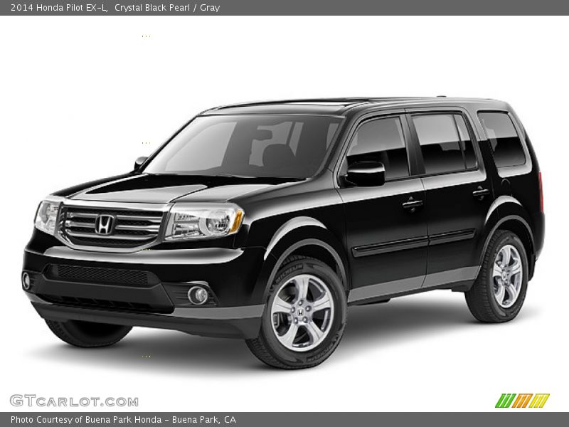 Crystal Black Pearl / Gray 2014 Honda Pilot EX-L