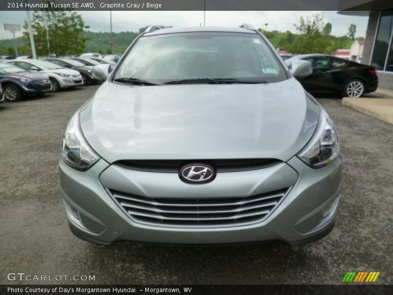 Graphite Gray / Beige 2014 Hyundai Tucson SE AWD