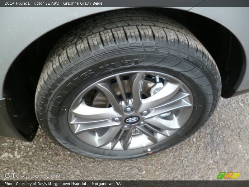 Graphite Gray / Beige 2014 Hyundai Tucson SE AWD