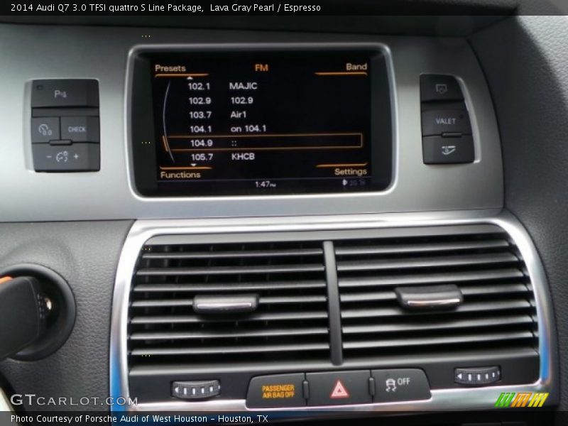 Lava Gray Pearl / Espresso 2014 Audi Q7 3.0 TFSI quattro S Line Package