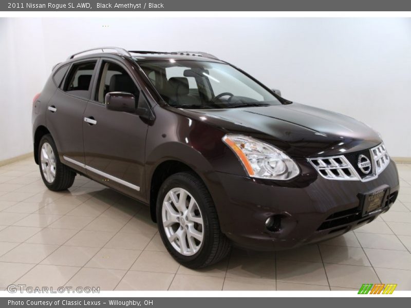 Black Amethyst / Black 2011 Nissan Rogue SL AWD