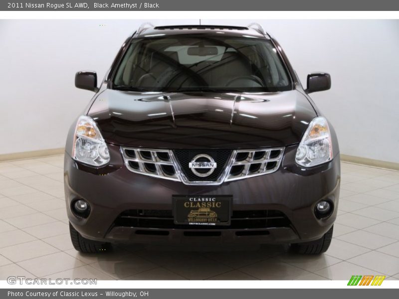 Black Amethyst / Black 2011 Nissan Rogue SL AWD