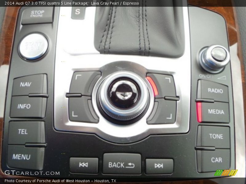 Lava Gray Pearl / Espresso 2014 Audi Q7 3.0 TFSI quattro S Line Package