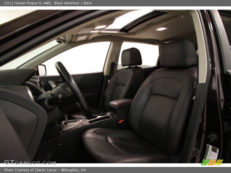 Black Amethyst / Black 2011 Nissan Rogue SL AWD