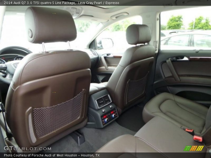 Lava Gray Pearl / Espresso 2014 Audi Q7 3.0 TFSI quattro S Line Package