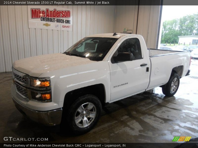 Summit White / Jet Black 2014 Chevrolet Silverado 1500 LT Regular Cab