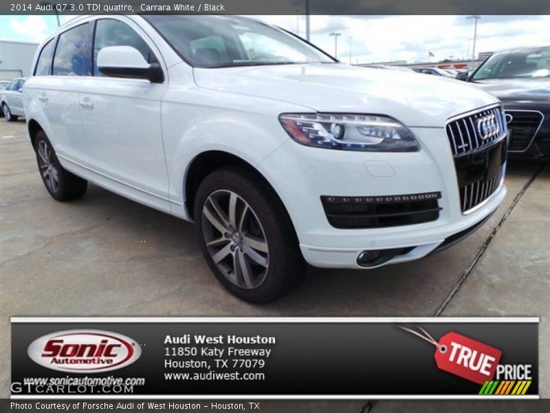 Carrara White / Black 2014 Audi Q7 3.0 TDI quattro