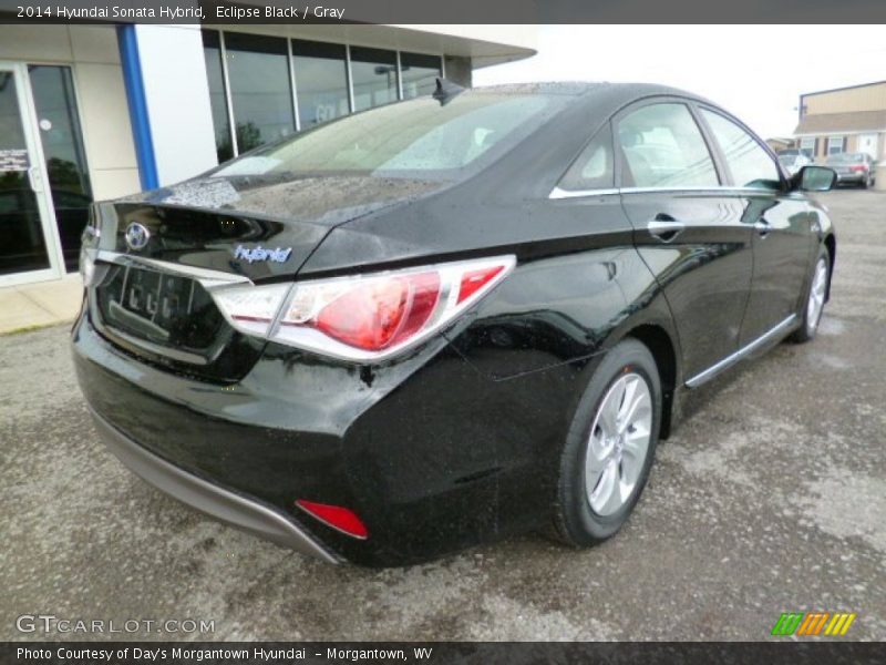 Eclipse Black / Gray 2014 Hyundai Sonata Hybrid