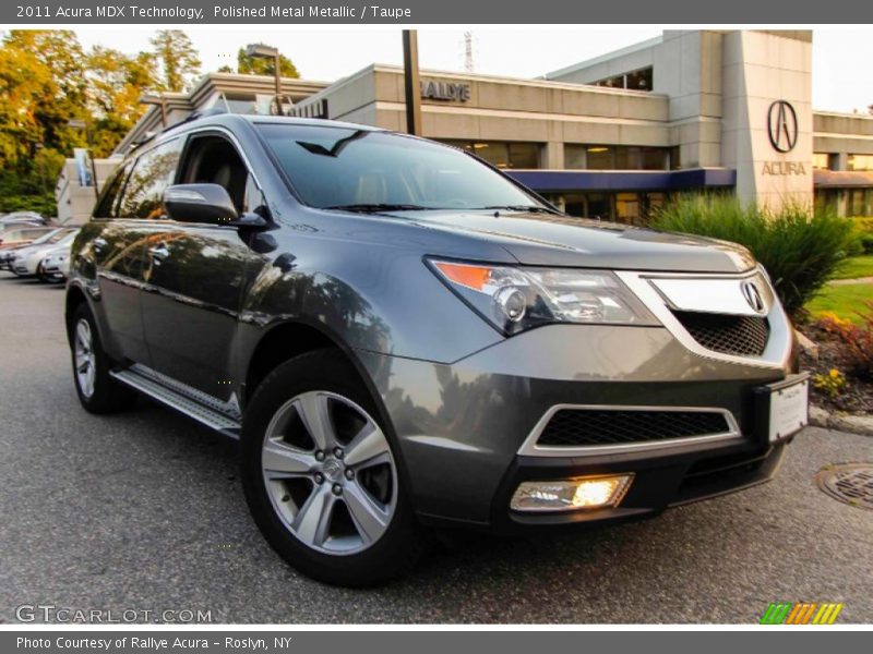 Polished Metal Metallic / Taupe 2011 Acura MDX Technology