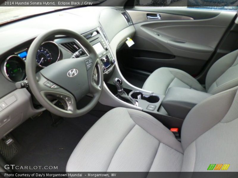  2014 Sonata Hybrid Gray Interior
