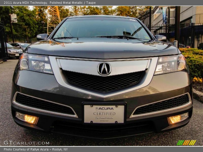 Polished Metal Metallic / Taupe 2011 Acura MDX Technology