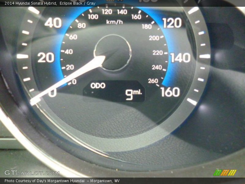 Eclipse Black / Gray 2014 Hyundai Sonata Hybrid