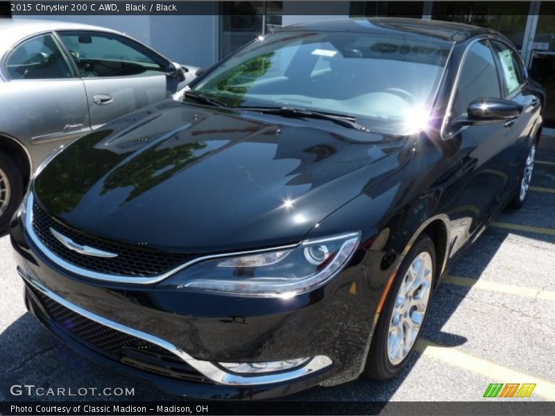 Black / Black 2015 Chrysler 200 C AWD