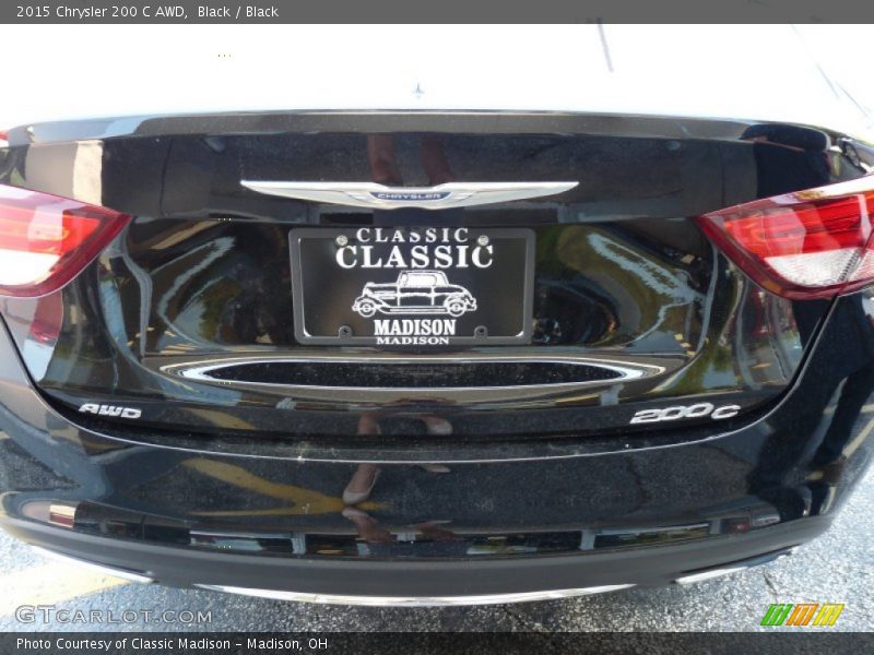 Black / Black 2015 Chrysler 200 C AWD