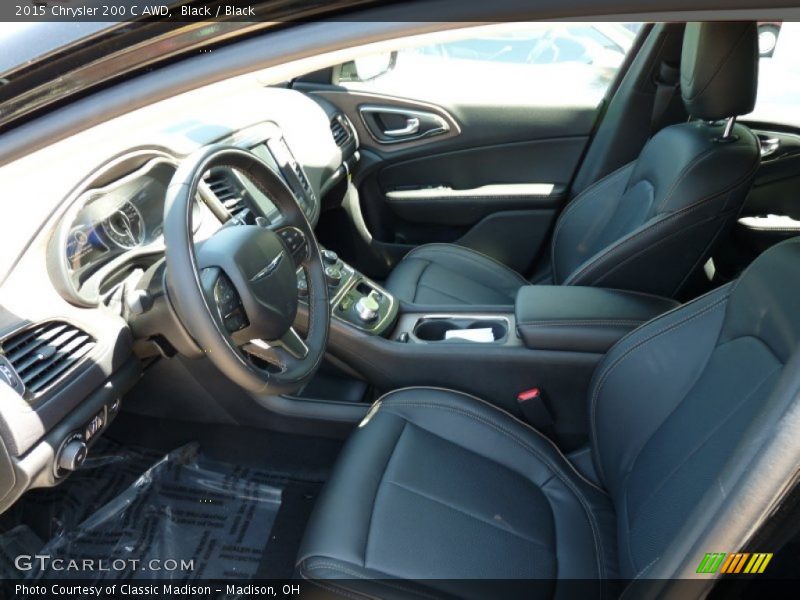 Black / Black 2015 Chrysler 200 C AWD