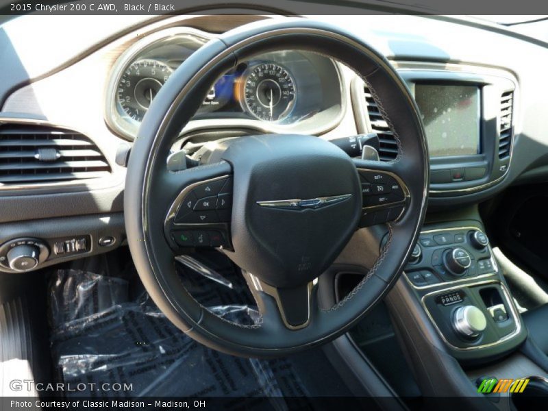 Black / Black 2015 Chrysler 200 C AWD