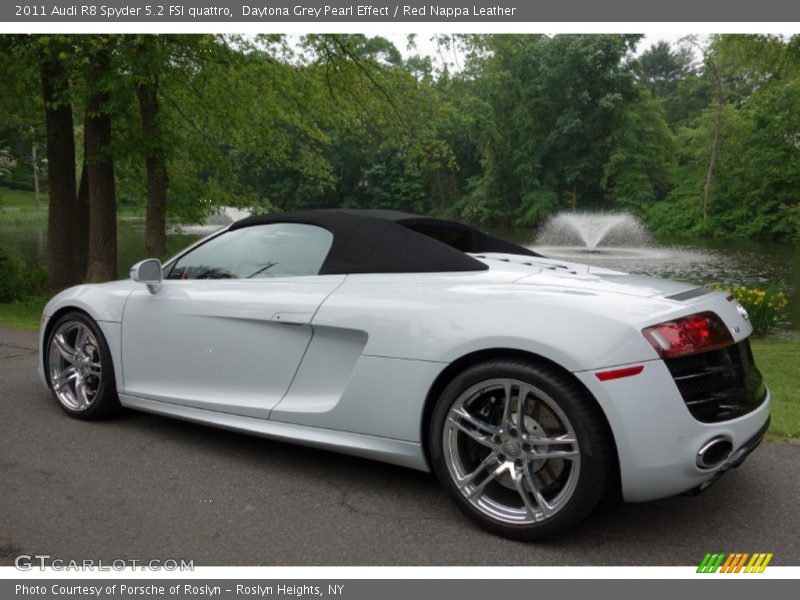 Daytona Grey Pearl Effect / Red Nappa Leather 2011 Audi R8 Spyder 5.2 FSI quattro