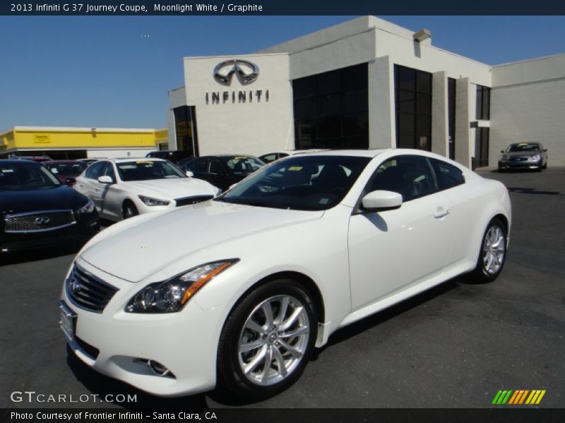 Moonlight White / Graphite 2013 Infiniti G 37 Journey Coupe