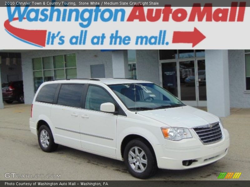 Stone White / Medium Slate Gray/Light Shale 2010 Chrysler Town & Country Touring