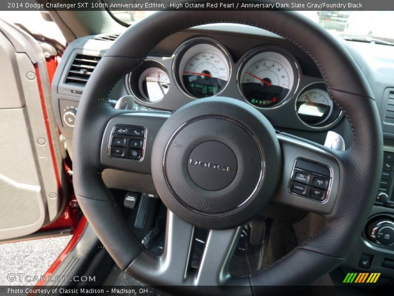 High Octane Red Pearl / Anniversary Dark Slate Gray/Foundry Black 2014 Dodge Challenger SXT 100th Anniversary Edition