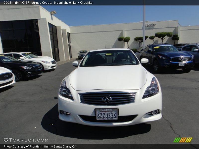 Moonlight White / Graphite 2013 Infiniti G 37 Journey Coupe