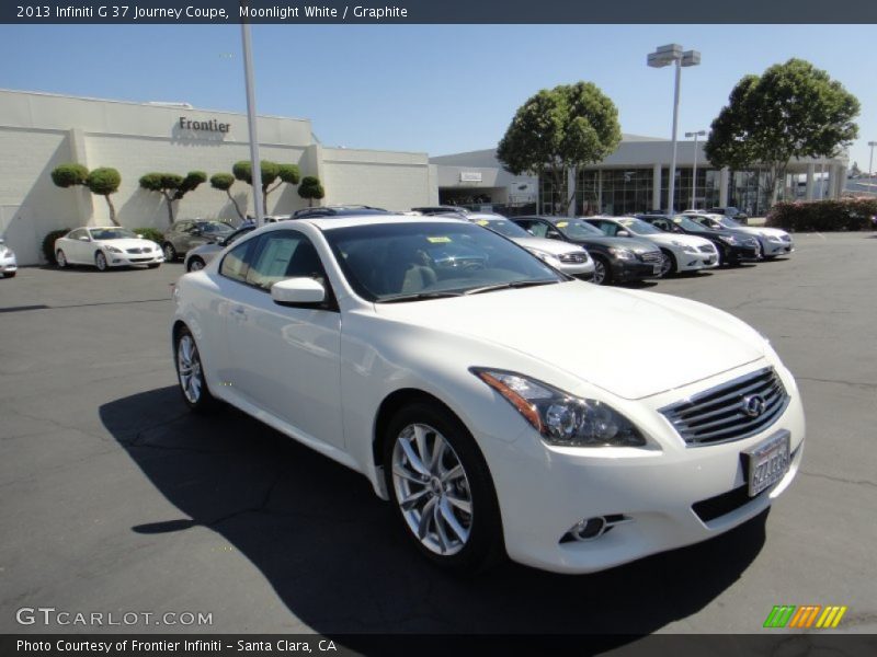 Moonlight White / Graphite 2013 Infiniti G 37 Journey Coupe