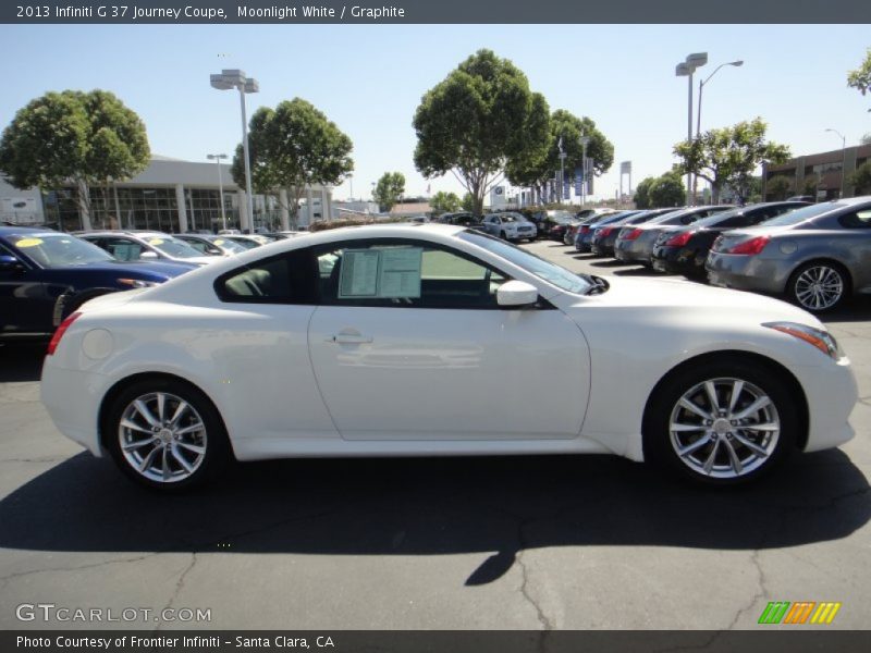 Moonlight White / Graphite 2013 Infiniti G 37 Journey Coupe