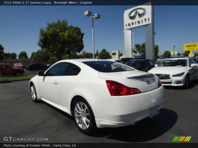 Moonlight White / Graphite 2013 Infiniti G 37 Journey Coupe