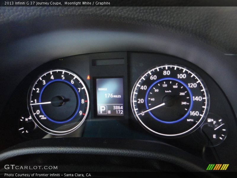Moonlight White / Graphite 2013 Infiniti G 37 Journey Coupe