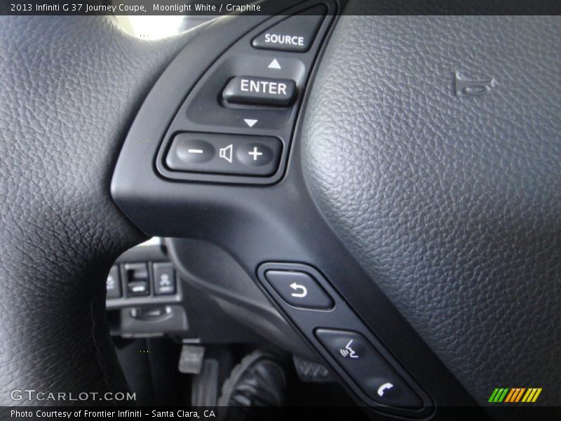 Moonlight White / Graphite 2013 Infiniti G 37 Journey Coupe