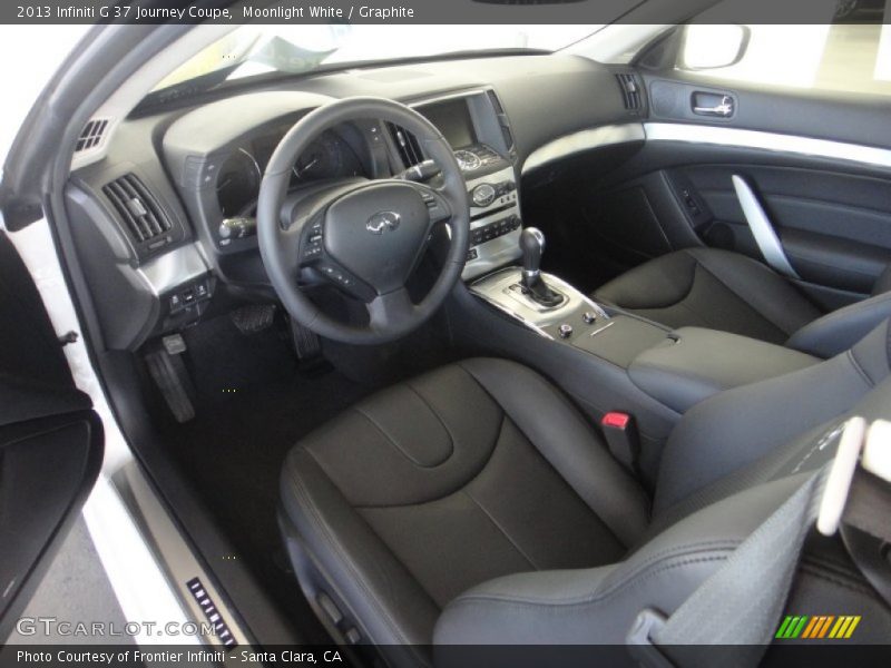 Moonlight White / Graphite 2013 Infiniti G 37 Journey Coupe