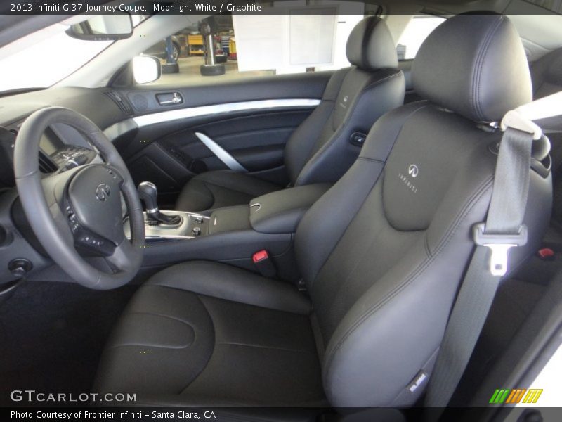 Moonlight White / Graphite 2013 Infiniti G 37 Journey Coupe