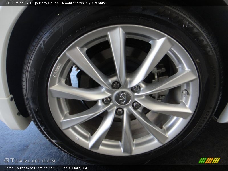 Moonlight White / Graphite 2013 Infiniti G 37 Journey Coupe