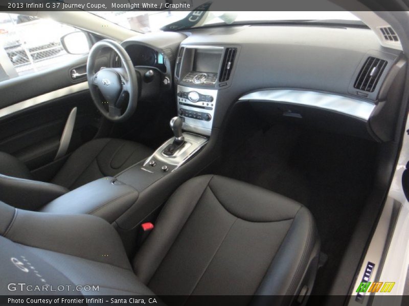 Moonlight White / Graphite 2013 Infiniti G 37 Journey Coupe