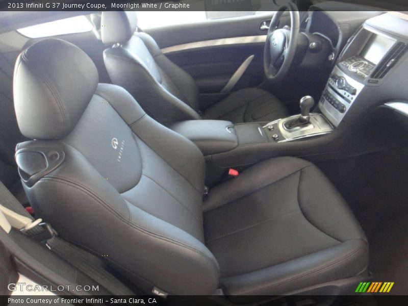 Moonlight White / Graphite 2013 Infiniti G 37 Journey Coupe