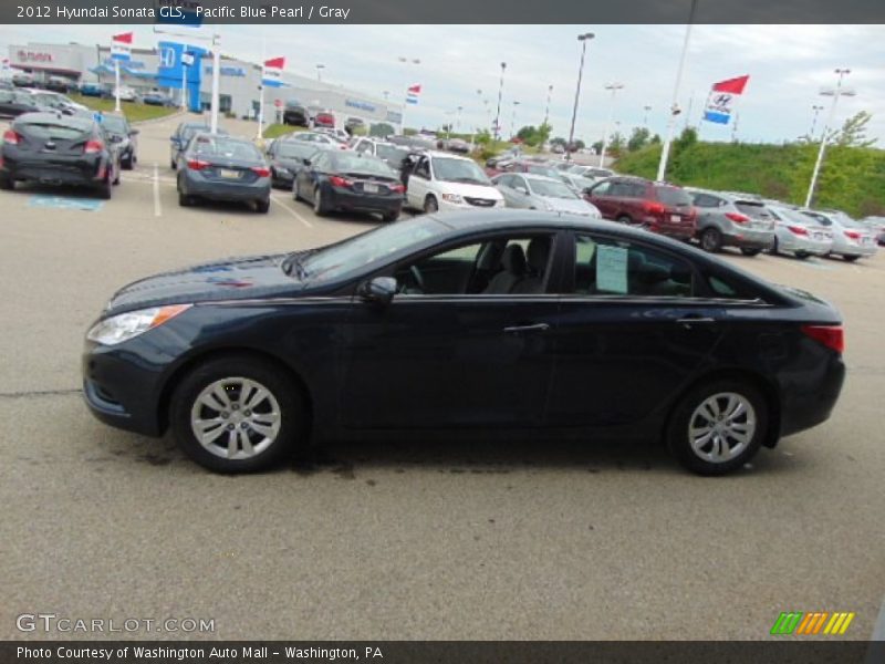 Pacific Blue Pearl / Gray 2012 Hyundai Sonata GLS