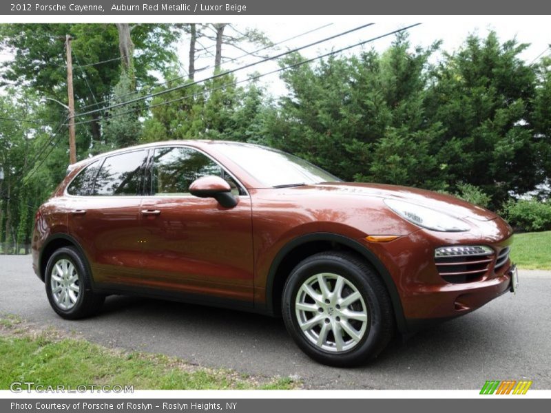 Auburn Red Metallic / Luxor Beige 2012 Porsche Cayenne