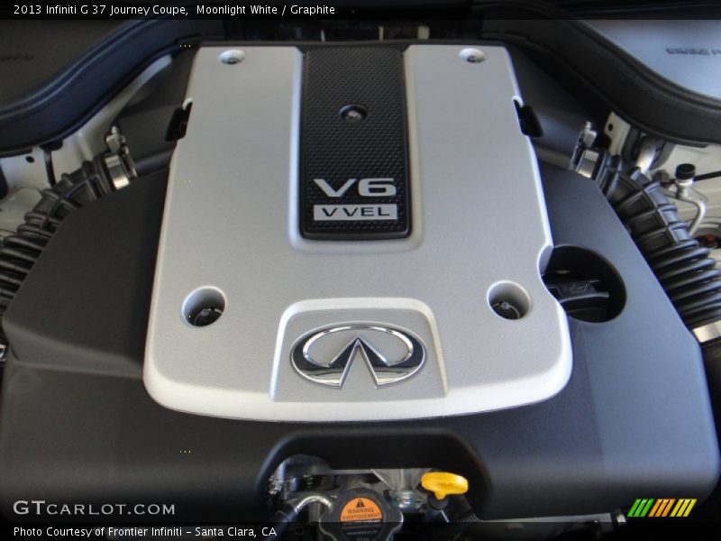 Moonlight White / Graphite 2013 Infiniti G 37 Journey Coupe