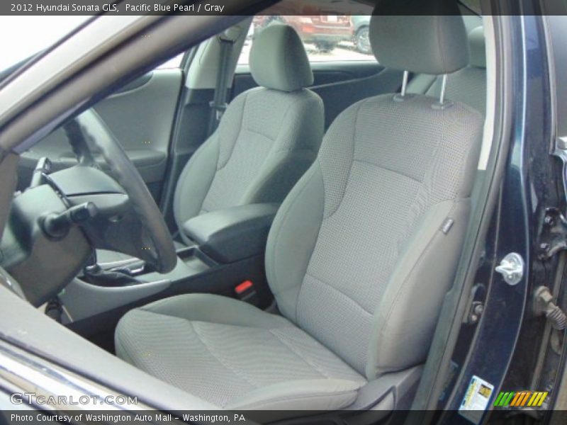 Pacific Blue Pearl / Gray 2012 Hyundai Sonata GLS