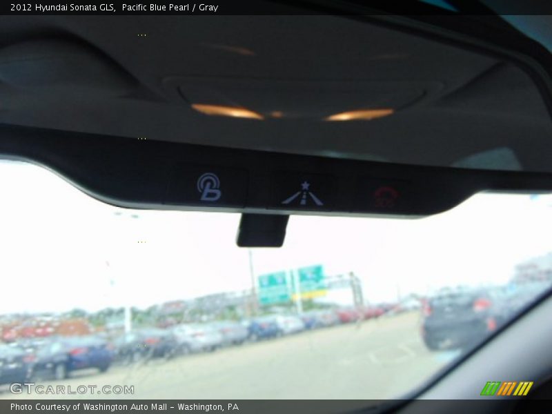 Pacific Blue Pearl / Gray 2012 Hyundai Sonata GLS