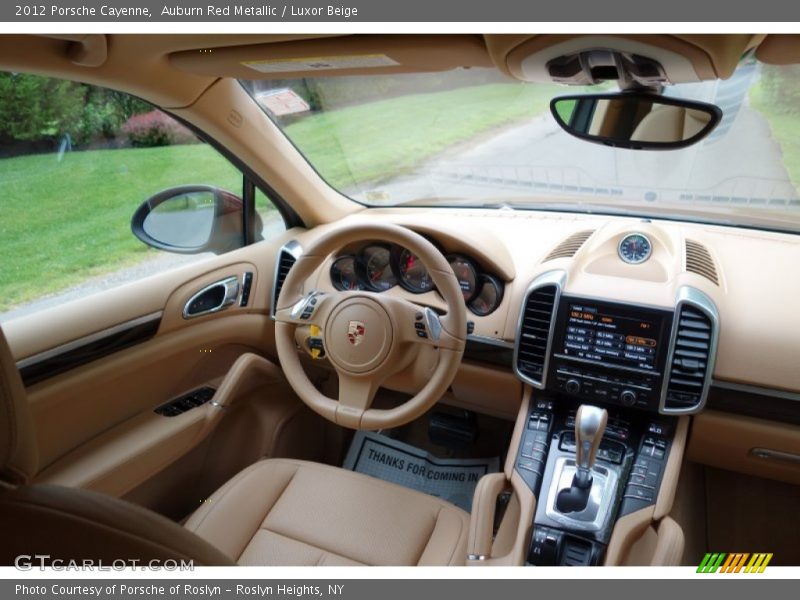 Auburn Red Metallic / Luxor Beige 2012 Porsche Cayenne