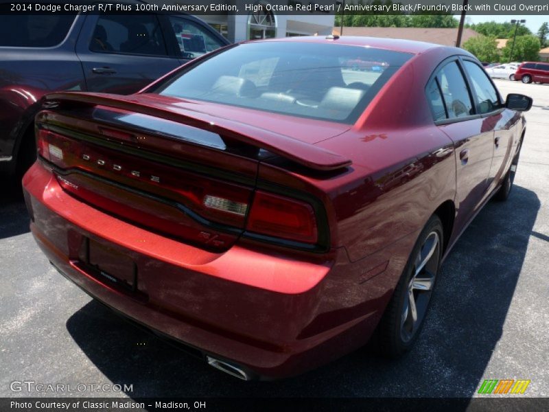 High Octane Red Pearl / Anniversary Black/Foundry Black with Cloud Overprint 2014 Dodge Charger R/T Plus 100th Anniversary Edition
