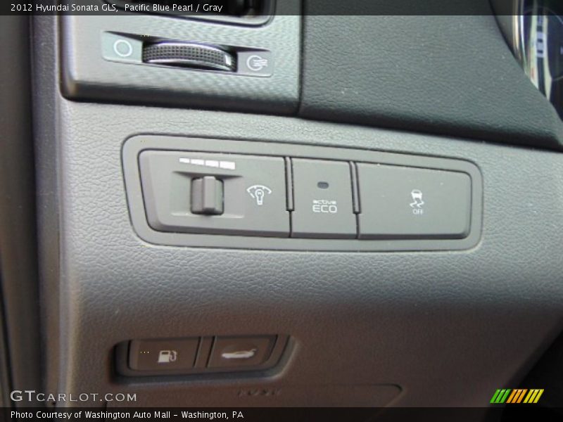Pacific Blue Pearl / Gray 2012 Hyundai Sonata GLS