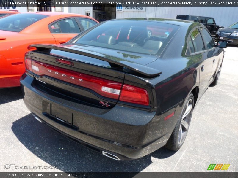 Phantom Black Tri-Coat Pearl / Anniversary Black/Foundry Black with Cloud Overprint 2014 Dodge Charger R/T Plus 100th Anniversary Edition