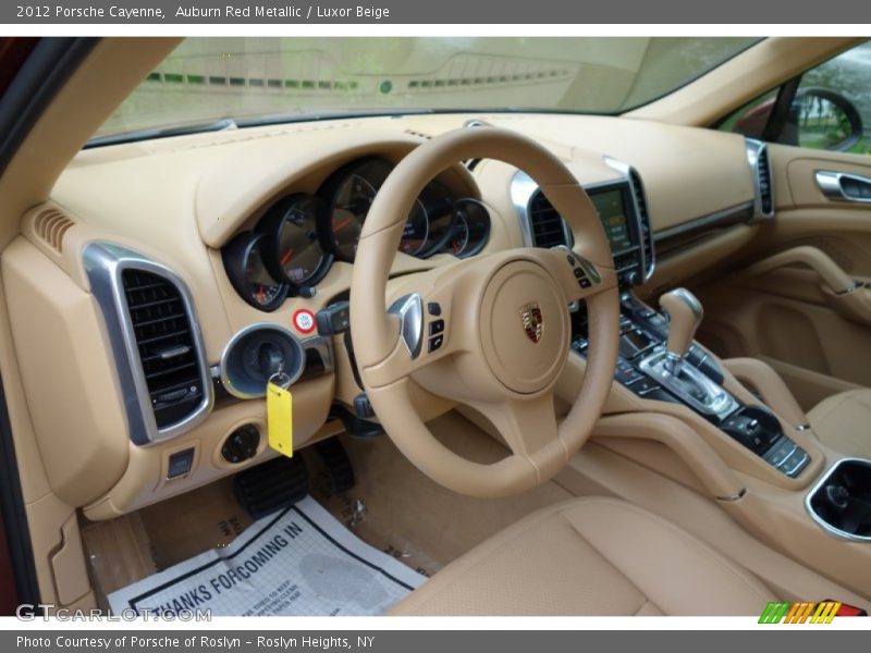 Auburn Red Metallic / Luxor Beige 2012 Porsche Cayenne