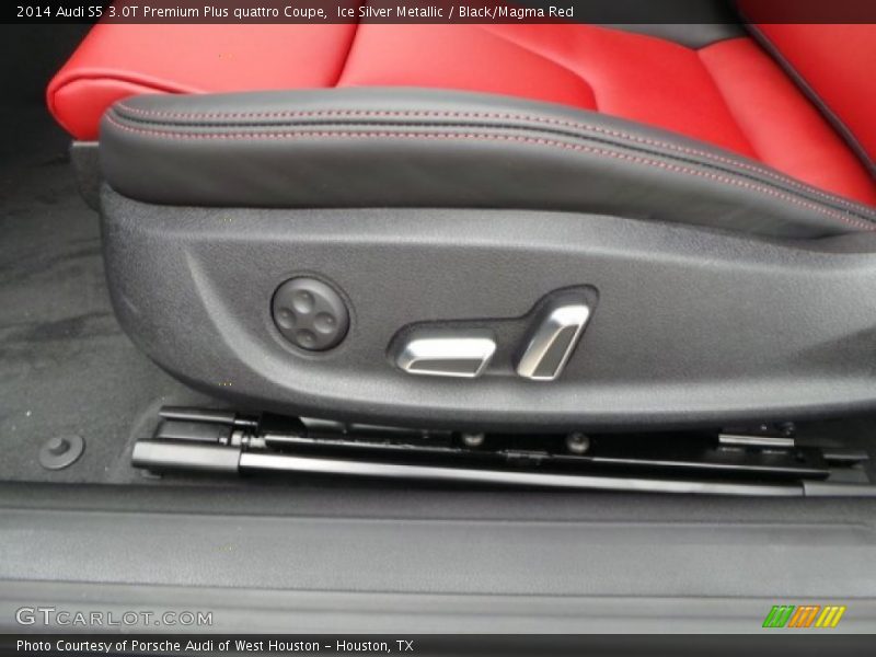 Ice Silver Metallic / Black/Magma Red 2014 Audi S5 3.0T Premium Plus quattro Coupe